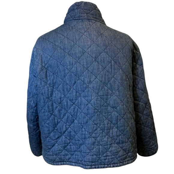 Women's Old Navy Lightweight Diamond Cotton Quilted Jacket, XXL, Blue - Picture 12 of 16